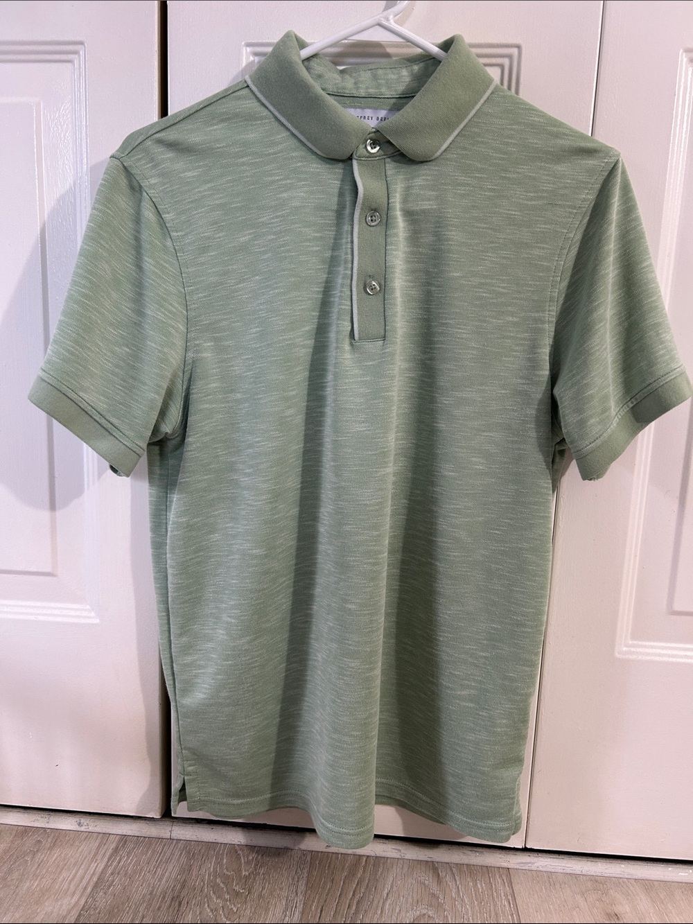 Geoffrey Beene Sage Green Heather Polo Shirt
